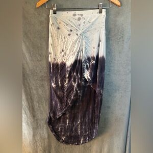 Stretchy high low tie-dye
